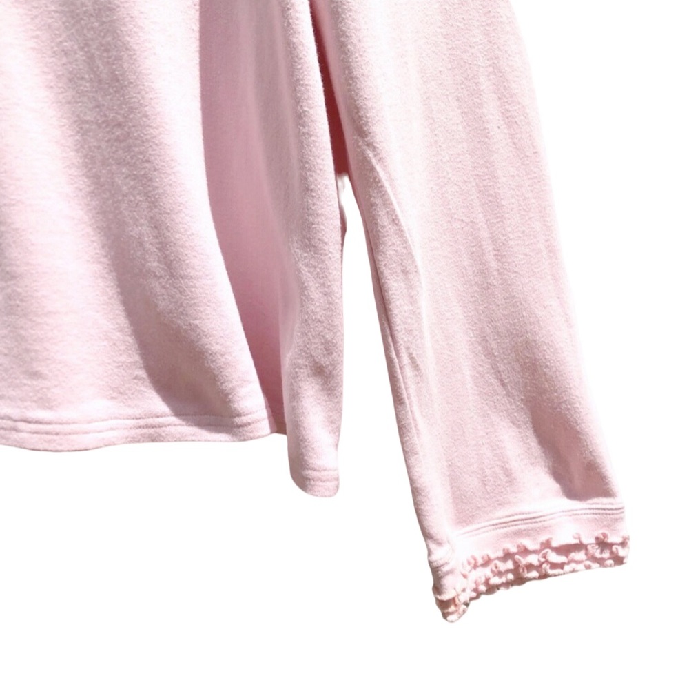 Joan Vass Open Front Pastel Pink Tuxedo Cardigan, Size 2X - Picture 12 of 16